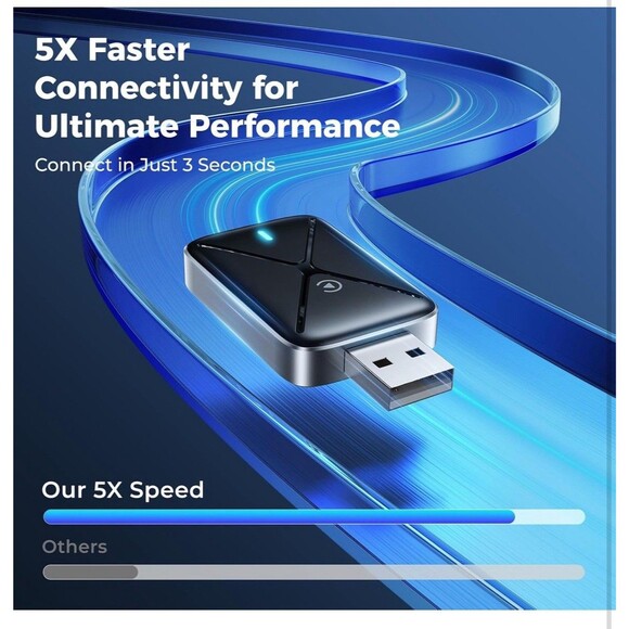 Hameby Wireless CarPlay Adapter Bluetooth WIFI Wired to Wireless Apple Car play - Picture 6 of 16